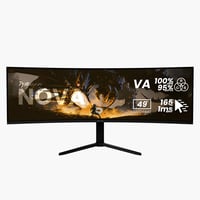 Nova, Schwarz, 49 Zoll, Curved, UWQHD, VA, 165 Hz, 1 ms