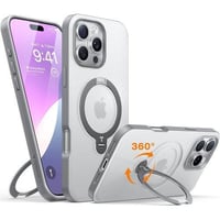 Upgraded 360° drehbare Magnethalterung für iPhone 16 Pro, Titanium Grey