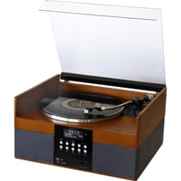 PL910 Holz Stereo Musikcenter mit Plattenspieler