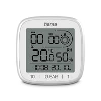 Digitale Badezimmeruhr "Zypern", Saugnapf, zum Stellen und Hängen, Weiß (00185893)