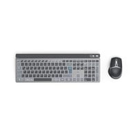 Multi-Device-Tastatur-Maus-Set "WKM-750", kabellos, LED, Schwarz, QWERTZ DE (00173069)