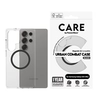 CARE by PanzerGlass® Flagship Case Transparent Urban Combat m. Schwarz Qi Samsung Galaxy S25 Ultra