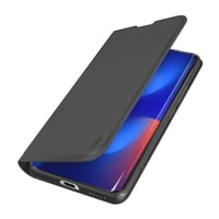 Klapphülle mit Ständer und Soft-Touch-Oberfläche für das Xiaomi Redmi Note 15, Schwarz