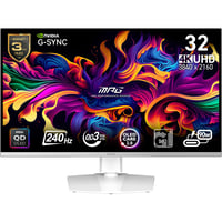MPG 321URXWDE QD-OLED, Weiß, 31,5 Zoll, 4K, QD-OLED, 240 Hz, 0,03 ms
