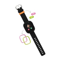 X6Play Kinder-Smartwatch in Schwarz mit GPS, inkl. austauschbarer Loops & Frames in Pink und Lime