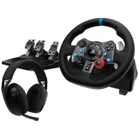 G29 EU + G321 Driving Force Lenkrad und Pedale + Kabelloses LIGHTSPEED Gaming-Headset