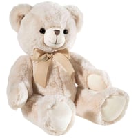 Kuscheltier Bär mit Schleife Teddy 36cm beige