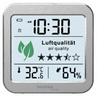 TFA Dostmann Reisewecker Analog - Mit Leuchtzeigern, Quarzuhrwerk & Weckalarm, Silber