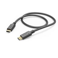 Ladekabel, USB-C - USB-C, 1 m, Schwarz