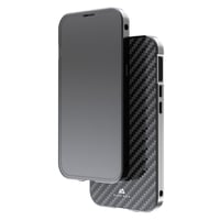 215152 Cover "360° Glass" für Apple iPhone 14, Real Carbon