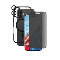 CARE by PanzerGlass® Flagship 3-in-1 Privacy Set iPhone 16