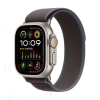 Watch Ultra 2 GPS + Cellular, 49 mm Titan­gehäuse, Trail Loop Blau/Schwarz - M/L
