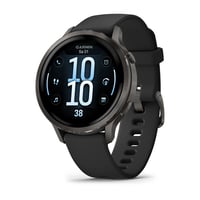 Venu 4 - 41 mm Schwarz/Schiefergrau mit Schnellwechsel-Silikon-Armband 18 mm Smartwatch