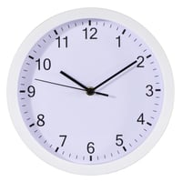 Wanduhr "Pure", Ø 25 cm, geräuscharm, Weiß (00186341)