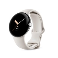 Pixel Watch WiFi, silbernes Edelstahlgehäuse mit Chalk Active Armband Smartwatch Pixel Watch WiFi, silbernes Edelstahlgehäuse mit Chalk Active Armband Smartwatch