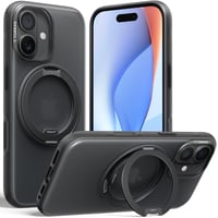 Fitness Magnetisches Standgehäuse für iPhone 17, Schwarz Handyhülle