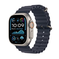 Watch Ultra 2 GPS + Cellular, 49 mm Natur Titan­gehäuse, mit Marine Ocean Band