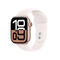 Watch Series 10 GPS + Cellular, 46 mm Aluminiumgehäuse Rosegold, Sportarmband Blassrosa - M/L