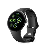 Pixel Watch 3, WiFi, 45 mm, Aluminiumgehäuse Matte Black, Sportarmband Obsidian Smartwatch