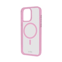 Case für iPhone 16 Pro Max mit farbigen Rändern, kompatibel mit MagSafe Aufladung, Rosa