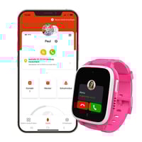 XGO3 Kinder-Smartwatch in Pink, Begleiter im Familienalltag mit GPS
