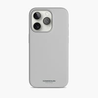 Eco Silicone Case - Schutzhülle aus Silikon, MagSafe kompatibel, für iPhone 15 Pro Max, Light Gray Handyhülle Eco Silicone Case - Schutzhülle aus Silikon, MagSafe kompatibel, für iPhone 15 Pro Max, Light Gray Handyhülle