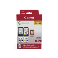 PG-575XL/CL-576XL Tintenpatrone + Fotopapier-Vorteilspaket