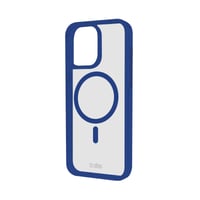Case für iPhone 15 Pro mit farbigen Rändern, kompatibel mit MagSafe Aufladung, Blau