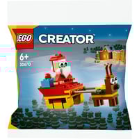 Weihnachtsmann auf Schlittenfahrt Lego-Set