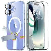 Pstand Spin 3-in-1 Bundle für iPhone 16 Clear Handyhülle