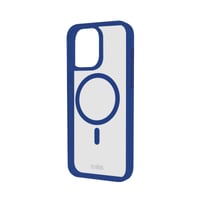 Case für iPhone 16 Pro Max mit farbigen Rändern, kompatibel mit MagSafe Aufladung, Blau