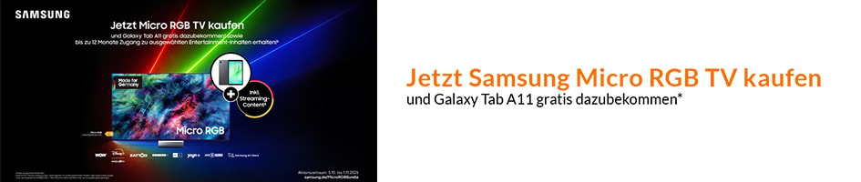 Samsung VSX Micro RGB Multiscreen Tablet Bundle (05.10. - 01.11.2026)