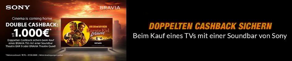 Sony HE Double Cashback (17.11. - 31.12.2025)