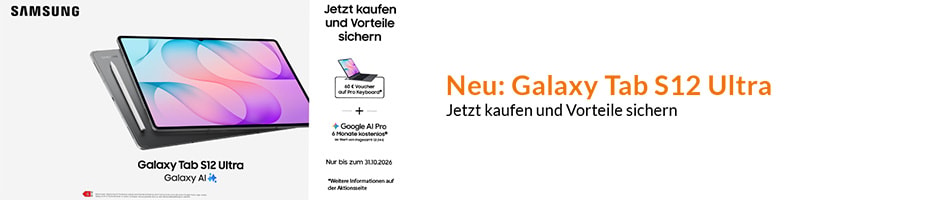 Samsung Tab S12 + Keyboard Cover (07.10. - 31.10.2026)