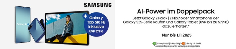  Samsung AI Power im Doppelpack (06.10. - 01.11.2025)