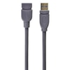 USB-3.0-Verlängerungskabel, vergoldet, geschirmt, Grau, 1,80 m