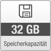 Festplattenkapazität 32 GB