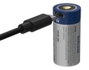 Li-Ion Akku 16340 / RCR123 850 mAh mit Micro-USB Ladebuchse