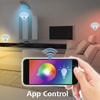 WLAN-LED-Lampe, E27, 8,5W, RGBW, dimmbar, Birne, Sprach-/App-Steuerung, 3St (00176635) Smart Home Lampen