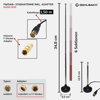 DAB+-Zimmerantenne (Stabantenne) Radio Rod FM/DAB+ Stabantenne inkl. Adapter (17207)