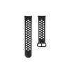 Sportarmband für Fitbit Versa 3/Sense, atmungsaktiv, universal, Schwarz/Grau