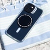 Case & Me Handyhülle für iPhone 15, 6,1 Zoll, Blau/Transparent