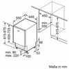 S857YMX02E N 70 Einbau-Geschirrspüler vollintegriert 45 cm