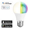 WLAN-LED-Lampe, E27, 10W, RGBW, ohne Hub, für Sprach-/App-Steuerung