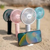 Handyhalter mit Ventilator 1.200 mAh mit Dock Blau
