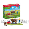 Kuh Waschstation Spielfiguren-Set