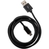 FASHION 3m USB Data Cable Black für Micro-USB mit Sync- und Ladefunktion (18411) USB-A auf Micro-USB Ladekabel