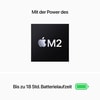 MacBook Air, 13 Zoll, Space Grau, 2022, M2, 8-Core CPU, 8-Core GPU, 16 GB, 256 GB SSD