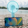 Handyhalter mit Ventilator 1.200 mAh mit Dock Blau