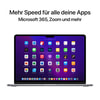 MacBook Air, 13 Zoll, Space Grau, 2022, M2, 8-Core CPU, 8-Core GPU, 16 GB, 256 GB SSD